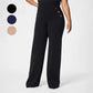 🔥Three lengths available🔥 Winter High Stretch Tummy Control Button Wide Leg Trousers