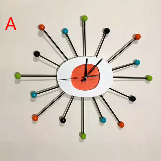 Hand made mid century style clock