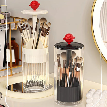 Press-Lifting Makeup Brush Organizer